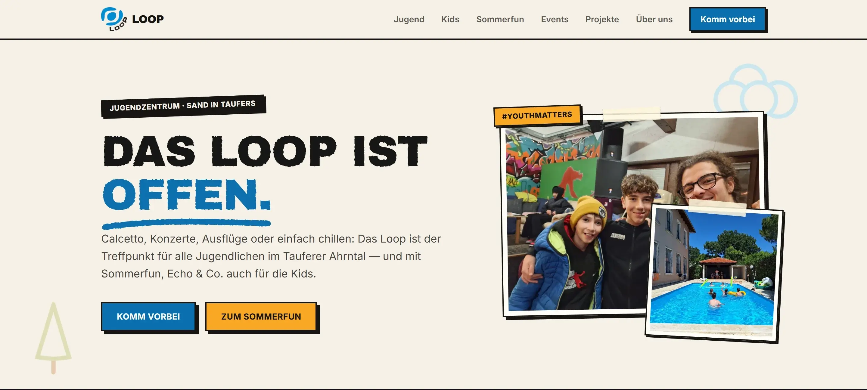LOOP, neue Website von Lush Systems: mutige, klare Jugendmarke